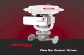 FlowTop Control Valves - Nooney · PDF fileapplications, the FlowTop control valve is capable of ... End connection ISA 75.03 Integral flange Surface finish Standard: 125 – 250 Ra