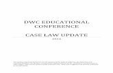DWC EDUCATIONAL CONFERENCE CASE LAW … EDUCATIONAL CONFERENCE CASE LAW UPDATE ... Avila v. Associated Pacific Construction ... Lappi objected to 49 of those documents. The case …