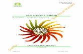 CD-K-105-2010, Chillies — Specification and · PDF fileDraft for comments only — Not to be cited as East African Standard ... Fresh chillies — Specification and grading ... of