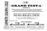 Test Venue: Lajpat Bhawan, Madhya Marg, Sector 15-B ... · PDF fileTest Venue: Lajpat Bhawan, Madhya Marg, ... A solution is prepared by adding 2 g of a substance A to 18g of water.