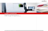 LaSer Marking - ROFIN · PDF fileLaser marking is a fast and flexible process for ... marking technologies such as inkjet printing and mechanical ... workstation with a large working