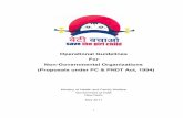 Operational Guidelines For Non-Governmental · PDF fileNon-Governmental Organizations (Proposals under PC & PNDT Act, ... FORMAT FOR UTILIZATION CERTIFICATE 23 . 3 ... NRHM based on