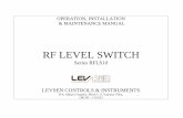 RF LEVEL SWITCH - levsencontrols.comlevsencontrols.com/images/Levsen_maual/RF Level Switch Manual.pdf · RF Level Switch operates in the low MHz radio frequency range. ... Temperature