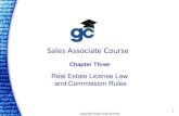 Sales Associate Course - Gold Coast Schools · PDF file · 2017-10-26Quasi-legislative powers Quasi-judicial powers Ministerial Determines if a complaint Is legally sufficient Office