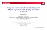 Coupled Nonlinear Aeroelasticity and Flight Dynamics · PDF file27.08.2014 · Aeroelasticity and Structural Dynamics Research Laboratory Coupled Nonlinear Aeroelasticity and Flight