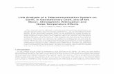 Link Analysis of a Telecommunication System on Earth, in · PDF file · 2007-03-01Analysis of atmospheric attenuation and brightness temperatures for each link are presented. This