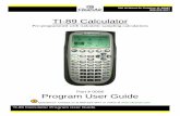 TI-89 Manual (Customer Copy) - CleanAirexpress.cleanair.com/SourceSampling/Method5/Consoles/pdf/TI-89... · Do not reset your calculator RAM as described in the TI‐89 Manual. This