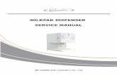 MILKPAK DISPENSER SERVICE MANUAL - Cornelius - … Ma… ·  · 2012-10-15The Milkpak dispenser is only one product from a complete range of drinks dispense, refrigeration and catering