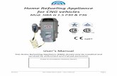 Home Refueling Appliance for CNG vehicles - BRC … HRA G 1.5 P30 P36... · 39.0152 Rev.4 ENG March 2013 – User’s Manual Page 1 Home Refueling Appliance for CNG vehicles Mod.