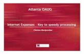 Internet Expenses - Key to speedy processingatloaug.communities.oaug.org/multisites/atloaug/media/Documents/...Internet Expenses –Key to speedy processing Atlanta OAUG. 2 ... •