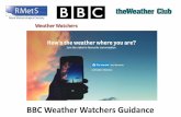 BBC Weather Watchers Guidance - Royal … Watchers guidance...1) Becoming a Weather Watcher • Sharing our interest in the weather • Fun, interesting and educational • Accessible