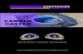 STRUT MOUNT CATALOGUE COVER - Suspension · PDF file2016 STRUT MOUNT CATALOGUE . ... Suspension Concepts adjustable strut mounts Permit 20mm negative /10mm positive camber adjustment