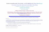 International Society of Political  · PDF fileIntroducing The International Society of Political Psychology Purpose ... Hans Oudhof van Barneveld, ... Alfonso Chavez,
