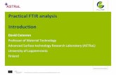 Practical FTIR analysis Introduction - PlasTEP:  · PDF filePractical FTIR analysis Introduction ... IR absorption mass of atom 1 m 1 ... Interpretation of Infrared Spectra, A