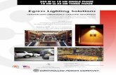 Egress Lighting Solutions - · PDF file550 W to 18 kW SINGLE PHASE 10 kW to 55 kW THREE PHASE Egress Lighting Solutions In accordance with: • ANSI / NFPA 101 Life Safety Code •