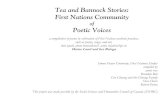 Tea and Bannock Stories: First Nations Community -  · PDF fileTea and Bannock Stories: First Nations Community of ... annie ross Brandon Bob ... that I don’t always speak