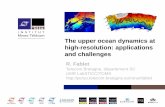 R. Fablet - IMT · PDF fileInstitut Mines-Télécom The upper ocean dynamics at high-resolution: applications and challenges R. Fablet Telecom Bretagne, département SC