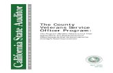 The County Veterans Service Officer Program - California · PDF file · 2009-09-18audit report concerning the County Veterans Service Officer program (CVSO program). This report concludes
