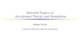 Selected Topics in Accelerator Theory and  · PDF fileSelected Topics in Accelerator Theory and Simulation ... Rev. Mod. Phys. 71, #2 (1999) 9 ... fgfg fgfg xppx fgg
