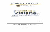 North Carolina Lions, Inc. · PDF fileIndustries for the Blind 43 . ... flynlion@earthlink.net . Harvey F. Whitley PID (Diane) ... North Carolina Lions, Inc. Camp Dogwood
