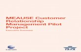 MEAUSE Customer Relationship Management Pilot Project CRM Pilot Project.pdf · MEAUSE Customer Relationship Management Pilot Project ... the ME Customer Relationship Management Process
