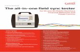 The all-in-one field sync tester - saggaway.comsaggaway.com/Calnex_Sentinel_Specs_final_with_insert.pdf · GPS PTP SyncE E1/T1/10 MHz 1pps PRTC Macro eNodeB Small Cells PTP Slave