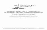 Economic Principles of Constitutions: An Economic · PDF fileEconomic Principles of Constitutions/ An Economic Analysis of Constitutional Law Prof. Dr. Jürgen G. Backhaus Krupp Chair
