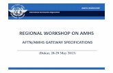 REGIONAL WORKSHOP ON AMHS - International Civil ... e) DUA, if the gateway supports the extended ATSMHS. AMHS WORKSHOP 3 General (Ct’d) This division into logical components is a