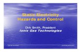 Static Electricity Hazards and Control Event Gas/Presentation... · Static Electricity Hazards and Control Dirk Smith, President Ionix Gas Technologies Ionix Gas Technologies ...