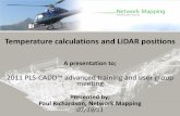 Temperature calculations and LiDAR positions - … calculations and LiDAR positions . ... Randy Rhoads Chief Operations Officer GSM: 310-560-4142 Email: randy.rhoads@network …
