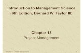 Project Management - jeryfarel · PDF fileThe Elements of Project Management The Project Network Probabilistic Activity Times Chapter Topics Activity-on-Node Networks and Microsoft