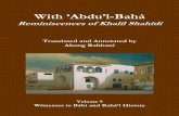 With ‘Abdu’l-Bahá · PDF fileWitnesses to Bábí and Bahá’í History The Witnesses to Bábí and Bahá’í History series is a multi-volume on-going project of Ahang Rabbani