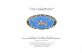 new DOD report on fraud - Senator Bernie Sanders of Vermont - DOD Fraud... · fraud allegations as well as actions the Department has taken to strengthen its policies ... does not