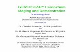 GEM STAR* Consortium - Department of Physicskimballton/gem-star/workshop/presentations/...GEM STAR* Consortium Staging and Demonstration *a technology from ADNA Corporation (Accelerator