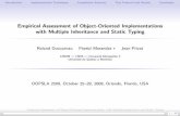 Empirical Assessment of Object-Oriented Implementations ... Assessment of Object-Oriented Implementations ... Oriented Implementations, with Multiple Inheritance ... Implementations,