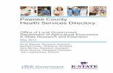 Pawnee County Area Health Services Directory - KRHWkrhw.net/assets/docs/Health Services Directories/Pawnee HSD12.pdfPawnee County Area Health Services Directory ... Diagnostic Imaging/Radiology