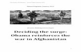 Decision Making Course Paper Deciding the surge: · PDF fileDecision Making Course Paper Deciding the surge: Obama reinforces the war in Afghanistan . Tim Foxley, ... This will help
