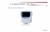 TESTING CoaguChek ® XS Pro - Roche Canada · PDF fileVersion 2.0 2010-04 Update cleaning/disinfection, ... In vitro diagnostic medical device ... When to clean and disinfect the test