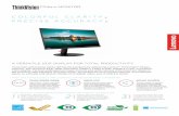 COLORFUL CLARITY• PRECISE ACCURACY• - Lenovopsref.lenovo.com/syspool/Sys/PDF/datasheet/ThinkVision_P...the stunning Near-Edgeless IPS-type screen. It’s perfect for multi-screen
