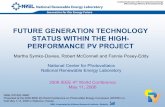 Future Generation Technology Status within the High ... · PDF fileFUTURE GENERATION TECHNOLOGY STATUS WITHIN THE ... • In a hybrid cell consisting of the organics CuPc ... Future