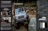 FORGEd FOR ThE LOnG, ROCky hAuL Jeep Wrangler ... the first Jeep ® Wrangler Rubicon ® rolled off the line in 2002, a tough-as-rocks legend was born, fully capable of mastering its