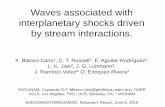 Waves associated with interplanetary shocks driven by ... · PDF fileWaves associated with interplanetary shocks driven by stream interactions. X. Blanco-Cano 1, C. T. Russell2, E.