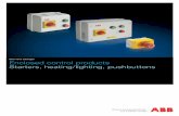 Short form catalogue Enclosed control products Starters ...1 Enclosed Control Products 0115 ABB Low Voltage Enclosed control products Starters, heating/lighting, pushbuttons Short
