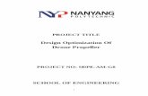 Design Optimization Of Drone Propeller - · PDF fileDesign Optimization Of Drone Propeller ... Surface model Solid model Engineering simulation with surface ... Air moves over the