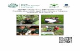 Horticulture with Plantsmanship Certificate, HND and · PDF fileHorticulture with Plantsmanship Certificate, HND and BSc ... 3.8 Discipline and Student Conduct 60 ... Appendix 1: Detailed