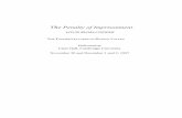 The Penalty of Imprisonment - The University of Utah · PDF fileThe Penalty of Imprisonment ... their beginning by the institution of man, some at the first were of godly intent ...