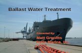 Ballast Water Treatment - Mari-Techmari-tech.org/wp-content/uploads/2011/11/07 - ballast water... · IMO Ballast Water Time Line IMO introduces MARPOL 73/78 1973 IMO introduces: Guidelines