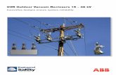 OVR Outdoor Vacuum Reclosers 15 - 38 kV - ABB · PDF fileOVR-3 substation mount dimensional drawings ... • Simple-to-operate controller for easy logic based programming, training,