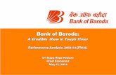 Bank of Barodabankofbaroda.com/download/BOBAnalysts_FY14.pdf · Bank of Baroda: A Credible Show in Tough Times ... •Furthermore, it also strengthened its Retail/SME Loan Factory