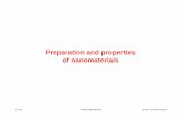 Preparation and properties of  · PDF filePreparation and properties of nanomaterials A. Credi Nanotecnologia Molecolare LS-FCM Università di Bologna